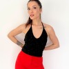 Sparkling Tie-Neck Black Top Sparkling Tie-Neck Black Top