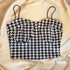 Houndstooth Crop Top Houndstooth Crop Top