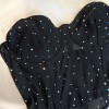 Stone Detailed Black Tulle Bustier Stone Detailed Black Tulle Bustier