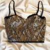 Leopard Sequin Bustier – Wild Elegance Meets Sparkle
