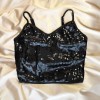 ✨ Shine Bright in Every Step: Black Sequin Crop Top ✨ Shine Bright in Every Step: Black Sequin Crop Top