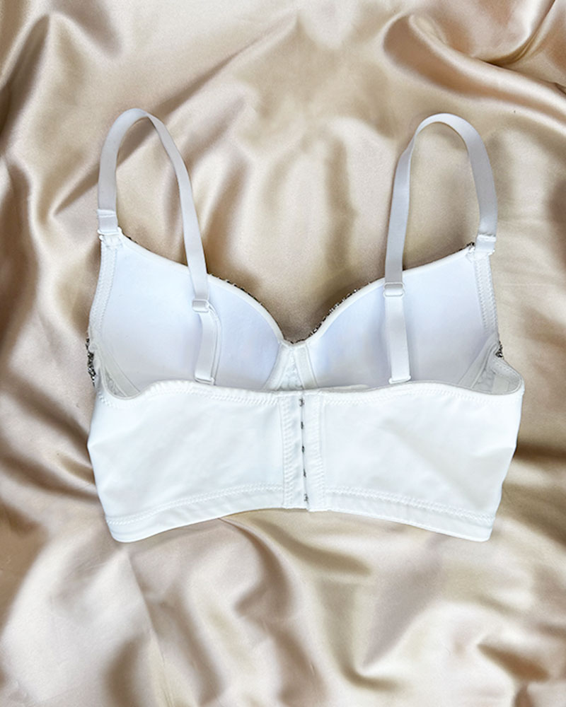 White Rhinestone Bustier White Rhinestone Bustier