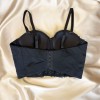 Black Bustier with Large Sequin Stone Details Black Bustier with Large Sequin Stone Details